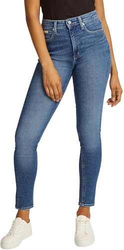Calvin Klein Women’s High Rise Skinny Fit Jeans, Blue (Denim Dark), 29W/34L