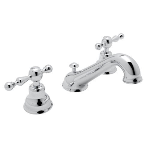 Rohl AC102L-APC-2 Cisal Widespread Lavatory Faucet with Ornate Metal ...
