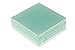 Clever Chef Glass Drink Coaster Set | Non Slip, Durable, Shatter-Resistant Beverage Coasters | Clear White Square Glass Coasters | Bundle Pack Set of 6 | Each Measures 3.75