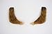 Mustaches Realistic, L Shaped Fake Mutton Chops Sideburns, Brown