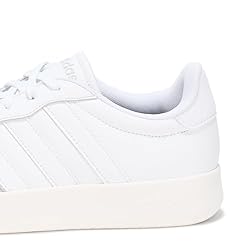 adidas Men's Barreda Sneaker, White/White/Grey, 5.5