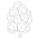 Elecrainbow 12 Inches 320 Grams Thickened White Balloons,White Party Supplies for Birthday Wedding Baby Shower Graduation Anniversary Memorial Day,100 Count