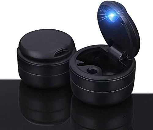 メルセデス ベンツcクラス シンプルでスタイリッシュでledブルーライトの車の灰皿多機能携帯灰皿が付いている車の灰皿車のゴミ箱 互換性 限定special Price Black Color