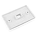 Cable Matters UL Listed 10-Pack 1 Port Keystone Wall Plate (Cat6, Cat5e Ethernet Wall Plate) in White