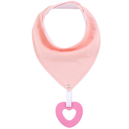 Baby Bandana Drool Bibs Unisex for Teething and Drooling - 6 Pack Super Soft Absorbent Cotton Bibs,Teething Toys Set Toddler Baby Shower Gift for Boys & Girls - Thumbnail 5
