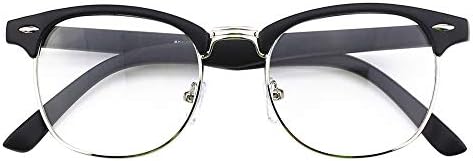 Happy Store CN56 Vintage Inspired Classic Horn Rimmed Nerd UV400 Clear Lens Glasses … 1 Happy Store CN56 Vintage Inspired Classic Horn Rimmed Nerd UV400 Clear Lens Glasses …