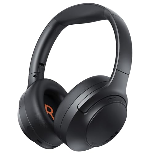 SOUNDPEATS Cove Pro Adaptive Hybrid Active Noise Cancelling Foldable Over-Ear Headphones, LDAC Hi-Res Audio Wired/Wireless Certified, 7MIC AI Clear Calls, Bluetooth 6.0 Bluetooth Earphones, 95H, APP