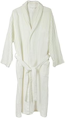 Don Sknarinyon cotton bathrobe for men &amp; women, soft striped texture