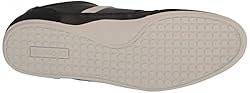 Lacoste Men's Chaymon Sneaker, Blk/Wht Leather, 10.5