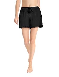 Pantalones cortos de pijama para dama, 2 unidades, bambú, pantalones cortos para dormir, pantalones cortos para dama, tallas S a XL