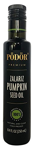 PÖDÖR Premium Zalariz Pumpkin Seed Oil - 8.4 fl. Oz. - Cold-Pressed, 100% Natural, Unrefined and Unfiltered, Vegan…