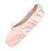 KUKOME-SHOP Satin Ballet Pointe Shoes Dance Shoe with Ribbon and Toe Pads for Girls Women (US9 (Foot Length:10.03 inch)) Pink