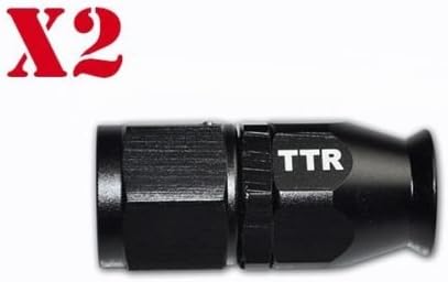 -6 AN6 PTFE Black Swivel Fittings & Stainless Steel Fuel Line Hose Kit 12ft - Image 4