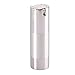 Rocutus 3pcs/set Empty Airless Cosmetic Bottle Plastic Pump Container for Travel (silver)
