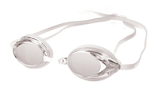 Speedo Women's Vanquisher Mirrored Swim Goggle, Clear