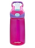 Contigo Auto Spout Kids Striker Water Bottle, 14-Ounce, Magenta