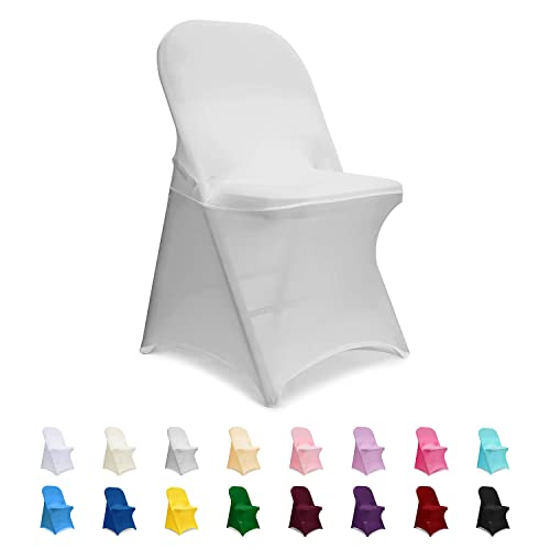 ManMengJi Gray Folding Chair Covers, 6 PCS Spandex Chair Covers, Universal Fitted Chair Slipcovers for Wedding, Party, Banquet, Holidays, Celebration at Amazon