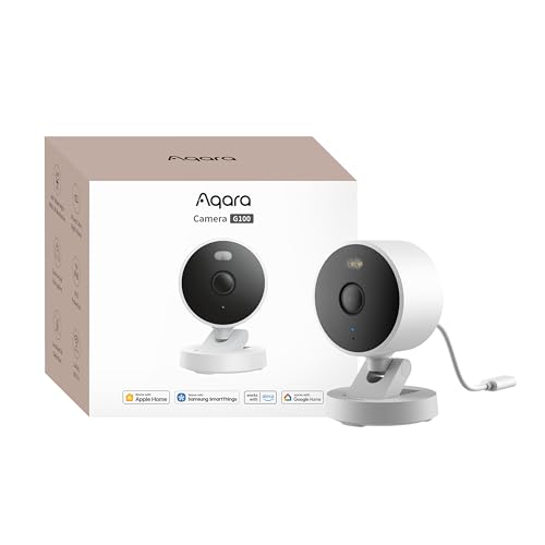 Aqara 2K Indoor/Outdoor Security Camera G100, HomeKit Secure Video, White