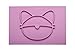 One-Piece Silicon Child Placemat and Bowl - Lightweight & Convenient, Mess-Free, Portable, Perfect for Infants & Toddlers 6 Month + and Easy to Clean (Cat)