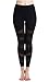 Lotsyle Women's Mesh Panels Stretchy Yoga Pants Gym Leggings Fitness Active Pants
