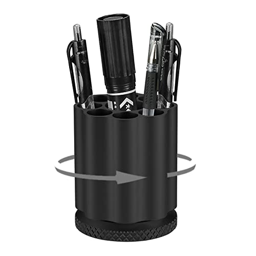 QIAN76 Rotating Revolver Pen Holder, Gun Cylinder Pen Holders, Favorite Pencil Holder and