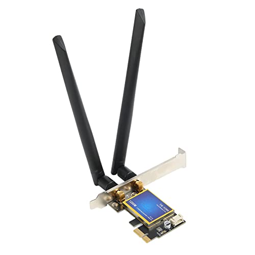 Jectse Bluetooth 4.0 Network Adapter, 1200Mbps High Gain Antenna PCIE Wireless Wifi Adapter, Dual Band Low Profile Low Latency Network Card, Wide Range Support Windows 7810