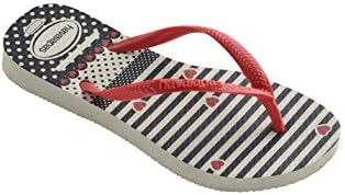 girls red flip flops