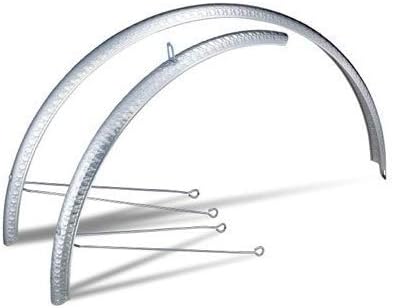 Ultracycle UC FENDERS Hammered Metal 700; 45MM Wide W/Hardware Silver; Ching Chern