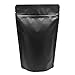 GooGou Matte Black Resealable Zip Mylar Bag Food Storage Aluminum Foil Bags Smell Proof Pouches 50pcs (5.1x8.1in)