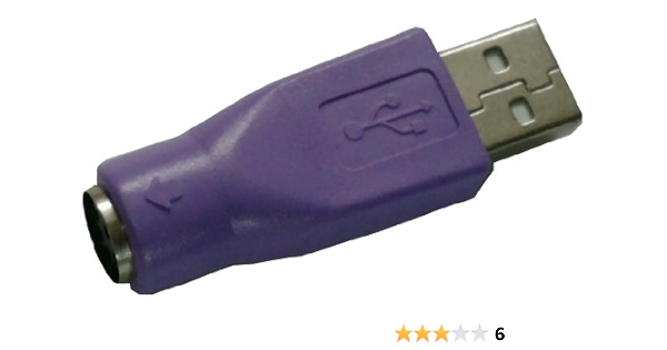 Ratón teclado adaptador casquillo PS2 PS/2 en enchufe USB ...