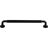 Top Knobs TK825BLK Serene Collection 7-9/16" Lily Pull, Flat Black
