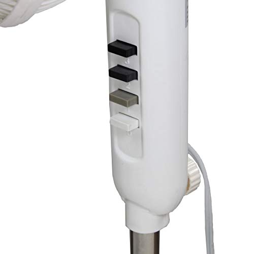 Comfort Zone CZST161BTE 3Speed 16" Oscillating Pedestal Fan with