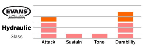Evans Hydraulic Glass (Clear) Bass Drum Head, 22 Inch