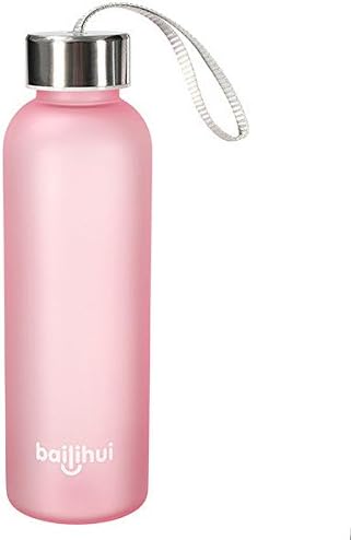 Water Bottle - bailihui Unbreakable Leak-proof Travel Frosted Water Bottle Camping Cycling 550ML Pink