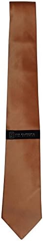 Via Europa Light Melon Silk Tie