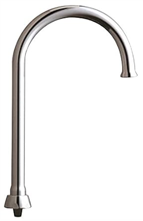 Chicago Faucet Gn2afcjkabcp Rigid Swing Gooseneck Spout Lead Free