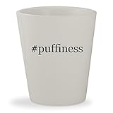 #puffiness - White Hashtag Ceramic 1.5oz Shot Glass
