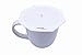 AvecToi Set of 2 Food Grade Silicone Mug Cover Suction Lids for Coffee Mugs, Tea Cups - Keep Drinks Warm or Cold Longer (White)
