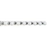 Sea Gull Lighting 4740-05 Center Stage Eight-Light Vanity Bar, Chrome Finish, 48 inch