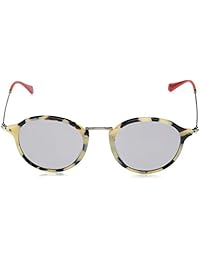 Ray-Ban RB2447 Gafas de sol redondas   clásicas, Beige, 49 mm