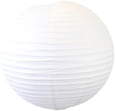 Deco Fur Hochzeit Party Kugel Papier 60 Cm Weiss Set 2 Teilig Amazon De Kuche Haushalt