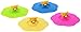 Rimobul 4 Pcs Leakproof Silicone Cup Lid Cover (Bear)