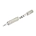 eBoot Headphone Adapter 6.35 mm Male to 3.5 mm Female and Stereo Adaptor 3.5 mm Male to 6.35 mm Mono Female, Nickel Plated, 4 Pieces