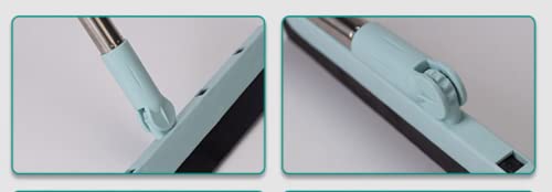 Broom and Dustpan Set Broom Dustpan Combo,Floor Squeegee Horse Mane Three Piece Set for Home Outdoor Indoor Kitchen Living Room Office