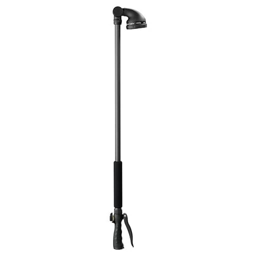 Orbit 9 Pattern Turret Head Water Hose Wand with Ratcheting Head & Long 36 inch Handle