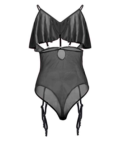 LENCERLOVE Plus Size One Piece Bodysuit Nightie para Puerto Rico