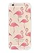 iPhone 6 Case, DECO FAIRY® Protective Case Bumper[Scratch-Resistant] [Perfect Fit] Ultra Slim Translucent Silicone Clear Case Gel Cover for Apple iPhone 6 (Flamingo Overloaded)