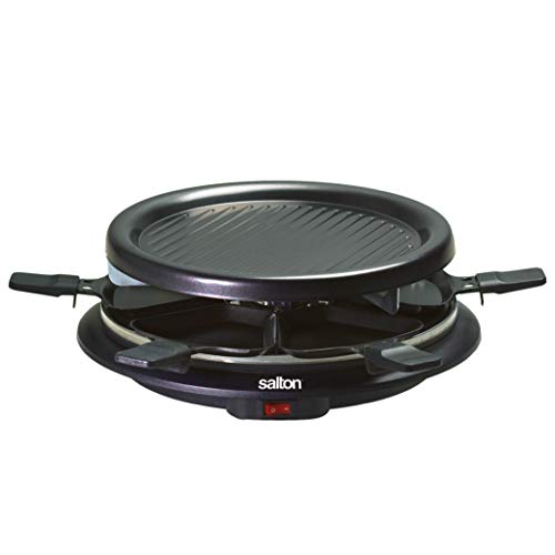 Party Grill & Raclette by Salton 6Person Smokeless Indoor Grill