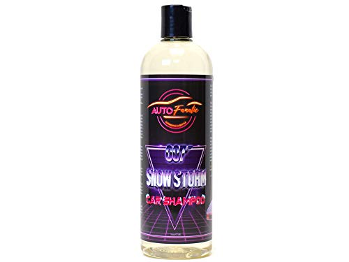 AUTO FANATIC 007 Snow Storm CAR Shampoo | pH Neutral Self Cleaning Snow Foam | Intense Gloss & Instant Hydrophobic Water Beading | Touchless Wash Snow Foam | Ceramic Coating Safe