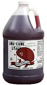 Cherry, Blue Raspberry, Orange, & Watermelon Snow Cone & Shave Ice Syrup-mixed Case-4 Gallons - Thumbnail 4